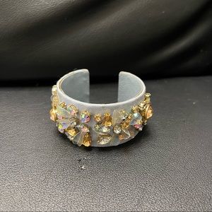 Jcrew Embellished Crystal Cuff